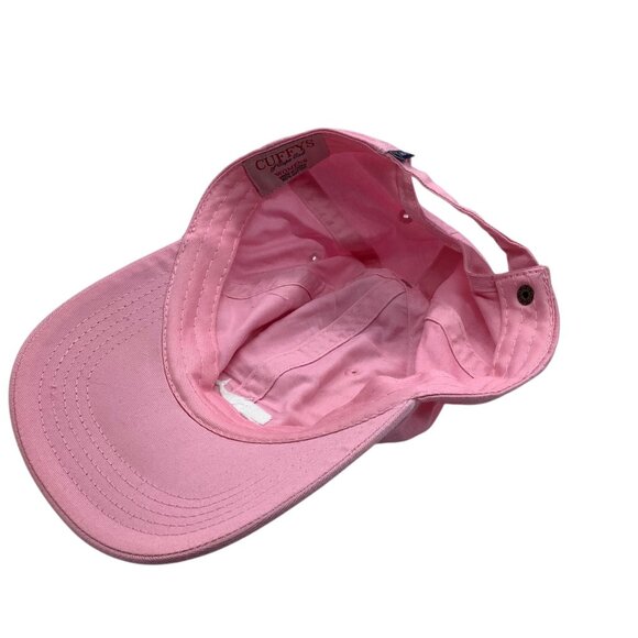 Cuffys Of Cape Cod Ladies Pink Whale Twill Hat OSFA Cotton Adjustable Strap NEW - Picture 8 of 8